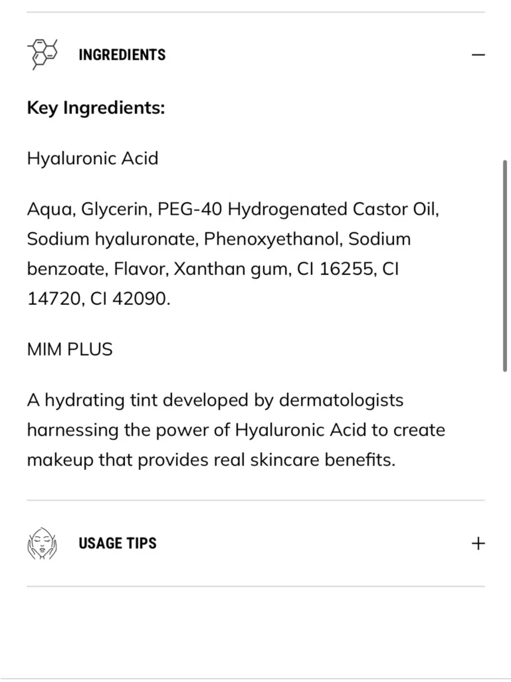 MIM Hydrating Tint - Bitten Cherry (Gray Box)